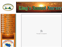 Tablet Screenshot of kingssunsetnursery.com